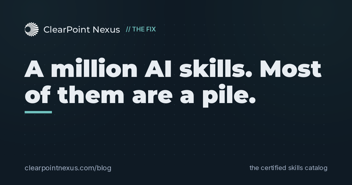 A million AI skills, and most of them are a pile